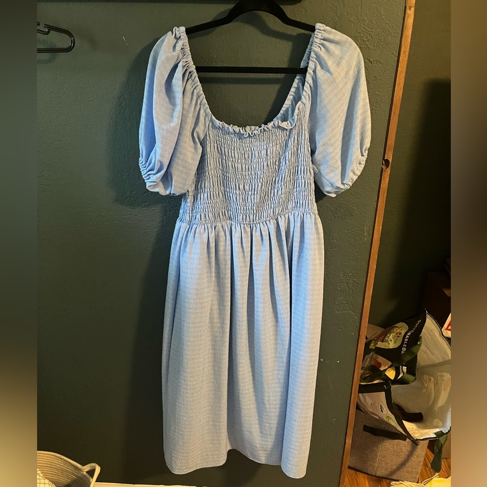 DRA light blue midi dress